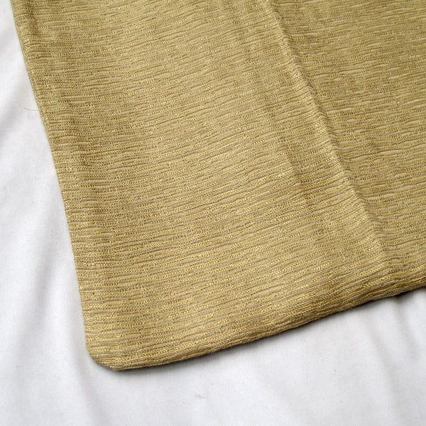 Polyester Cotton Texture Cushion Cover 43cm Square Pale Gold