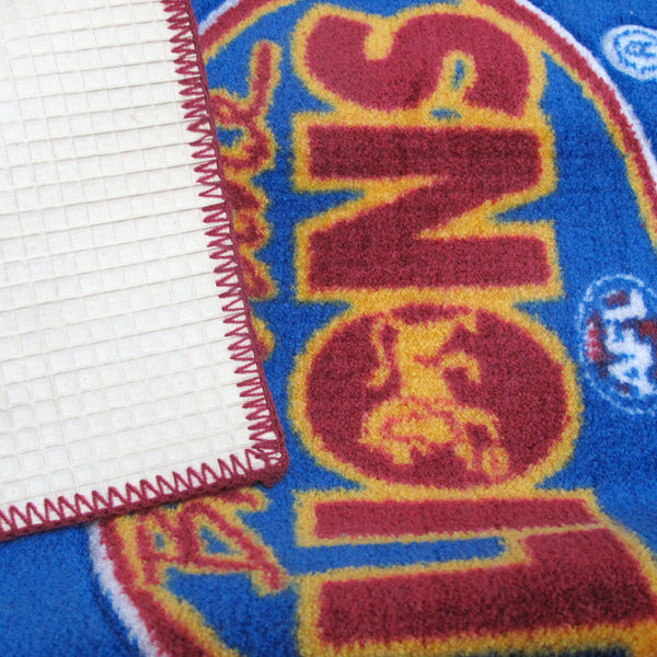 Brisbane Lions AFL Rubber Backed Floor Mat Rug Carpet 55 x 85cm