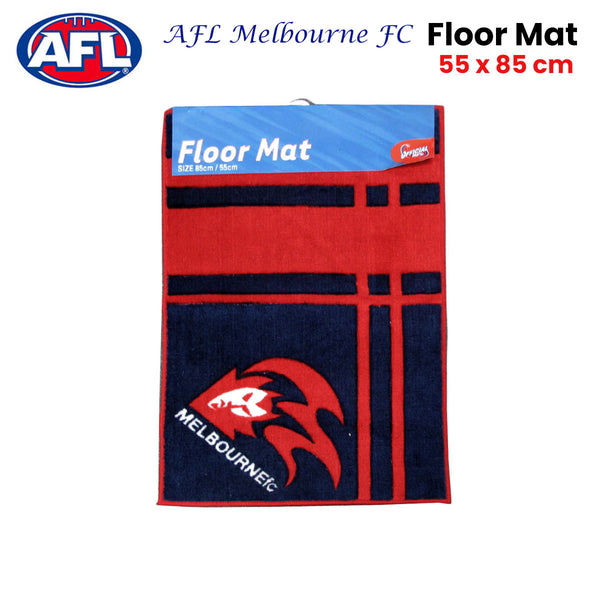 Melbourne FC AFL Rubber Backed Floor Mat Rug Carpet 55 x 85cm