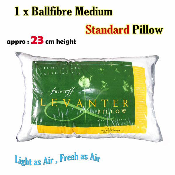 Ball Fibre Polyester Fill Firm Standard Pillow 42 x 73cm