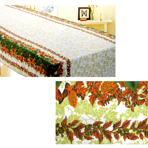 Christmas Leaves Rectangular Tablecloth 150 x 340cm