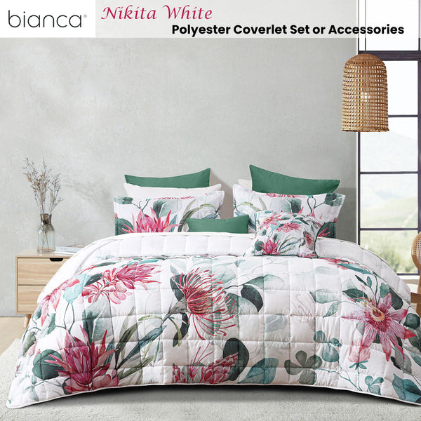 Bianca Nikita Protea Floral Bedspread Coverlet Comforter Set Super King