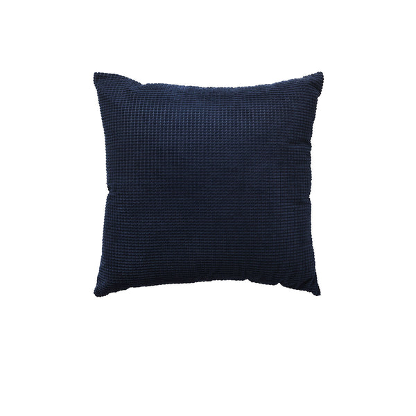 Bianca Lebron Indigo Jacquard Square Filled Cushion 43cm
