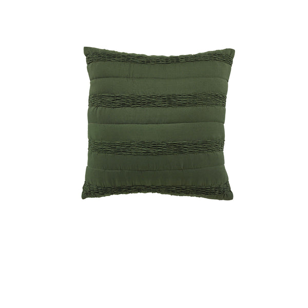 Bianca Vienna Textured Green Square Filled Cushion 43cm