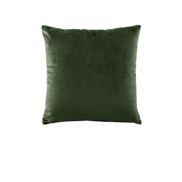 Bianca Vivid Coordinates Square Forest Green Velvet Cushion 43cm