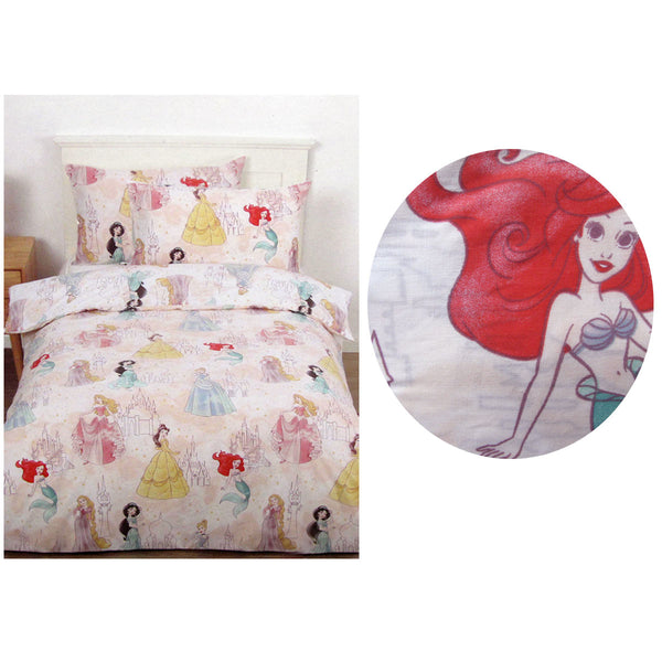 Caprice Disney Princesses Quilt Doona Duvet Cover Set Pink Single