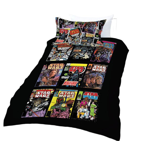 Star Wars Comics Quilt Doona Duvet Cover Set Single