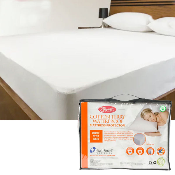 Easyrest Cotton Terry Waterproof Mattress Protector King