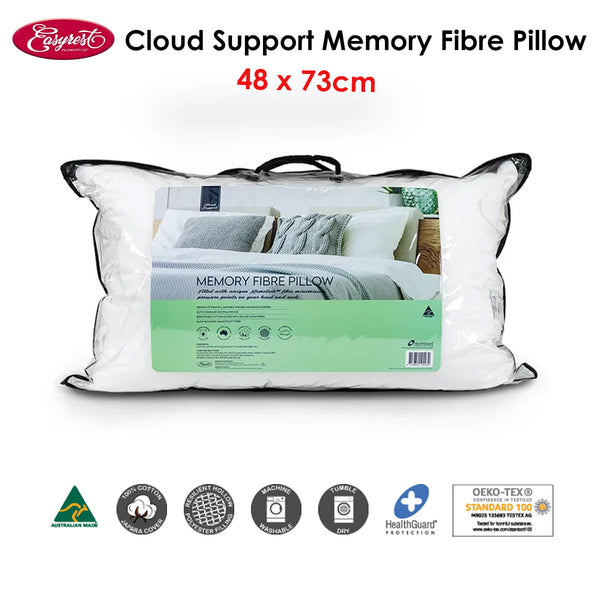 Easyrest Cloud Support Polyester Memory Fibre Pillow 48 x 73cm