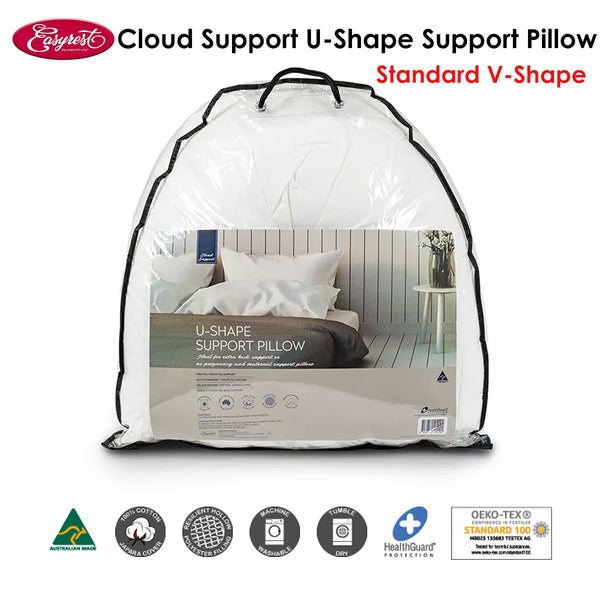 Easyrest Cloud Support Polyester Fill U Shaped TV Reading Pillow