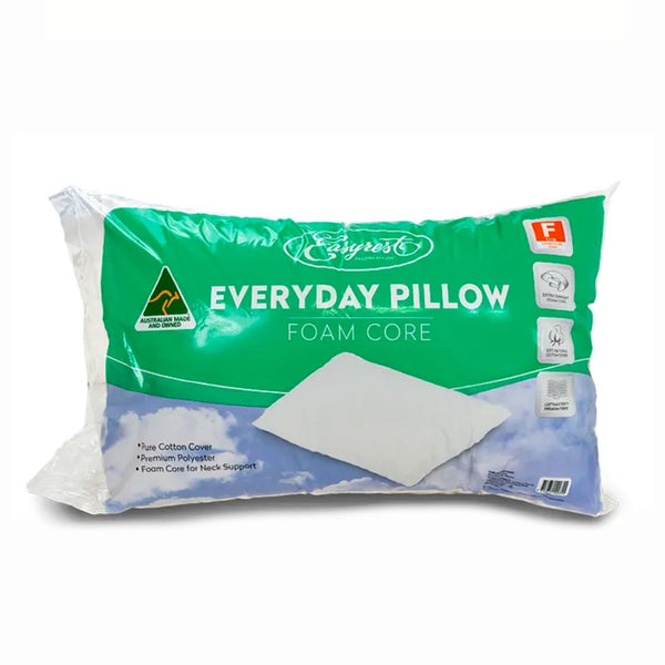 Easyrest Everyday Polyester Fill Foam Core Queen Sized Pillow 48 x 73cm