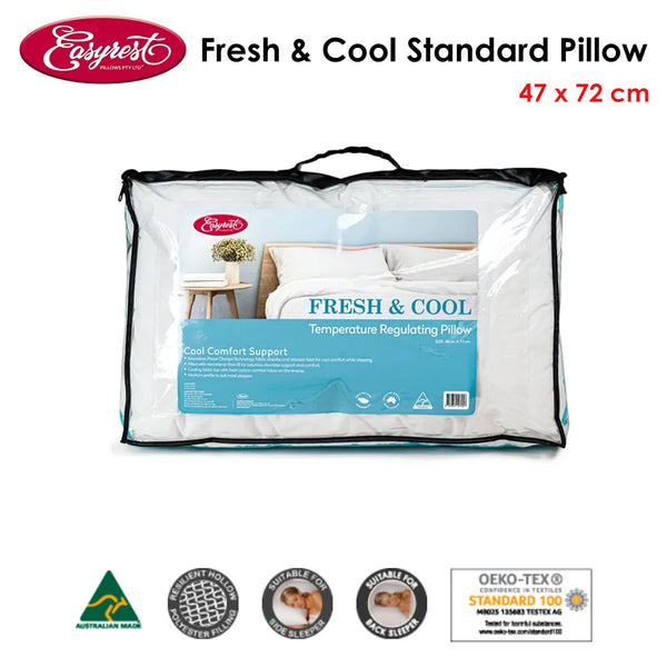 Easyrest Fresh Cool Temperature Regulating Polyester Microblend Pillow 47 x 72cm