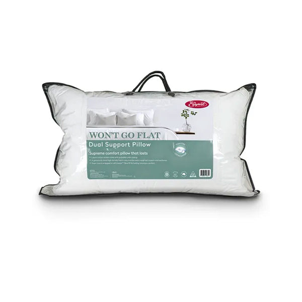 Easyrest Won't Go Flat Fibre Fill Foam Core Dual Support Standard Pillow 48 x 73cm