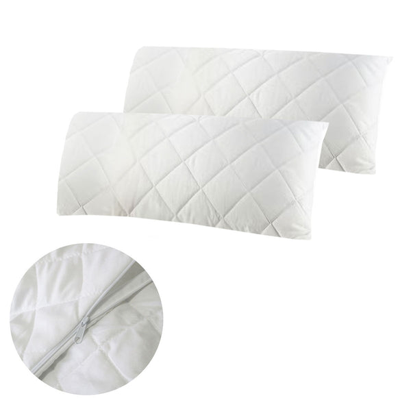 Easyrest Pair of King Quilted Pillow Protectors 52 x 92cm