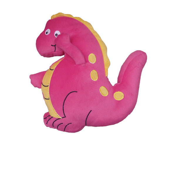Kids Childrens Dinosaur Shaped Filled Cushion Nursery Bedroom Pink