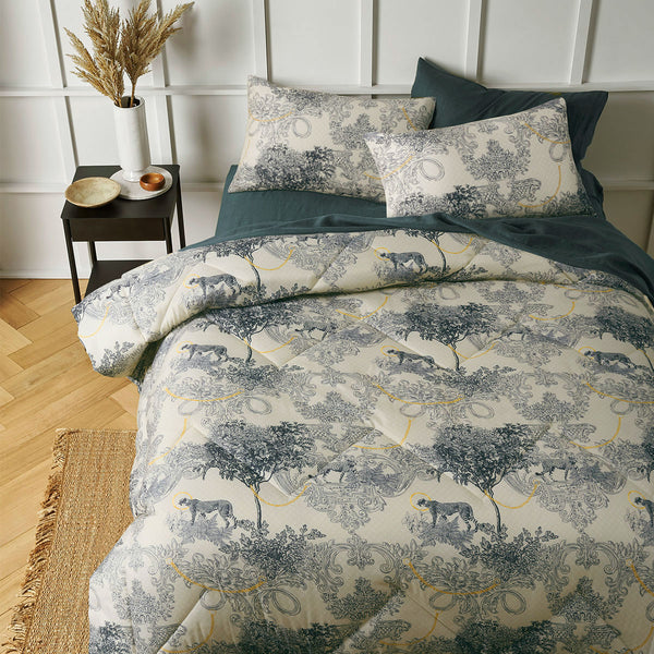 Big Sleep Matteo Trees Microfibre Printed Comforter Coverlet Bedspread Queen