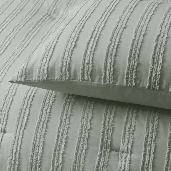 Vintage Design Homewares Reflections Sage Bedspread Comforter Quilt Queen