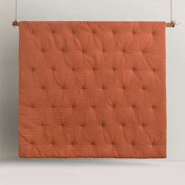 Accessorize Soho Waffle Tobacco 3 Pce Comforter Bedspread Coverlet Set Queen