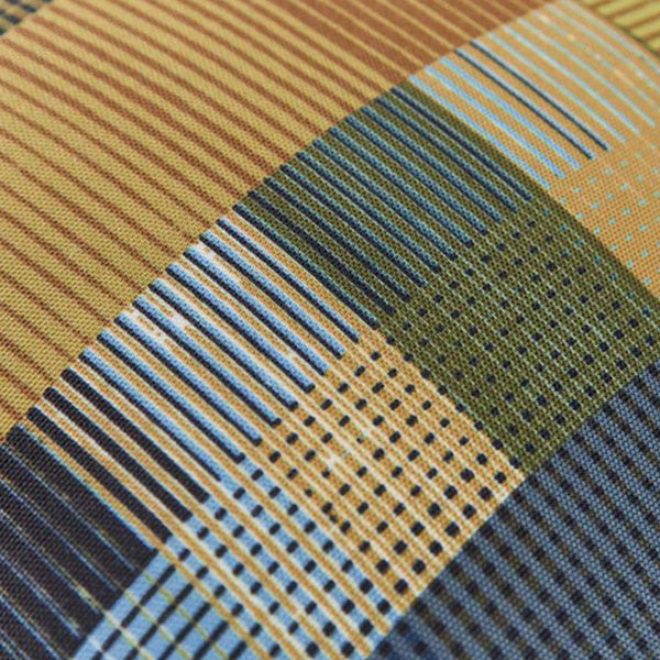 Bedding House Alvi Graphic Blue Green Square Filled Cushion 43cm