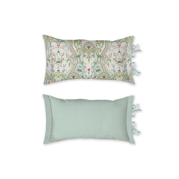 PIP Studio Curious Animal Paisley Filled Cushion Rectangle 35x60cm White