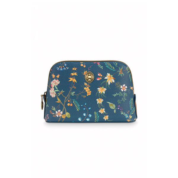 PIP Studio Petites Fleurs Dark Blue Small Travel Cosmetic Makeup Bag