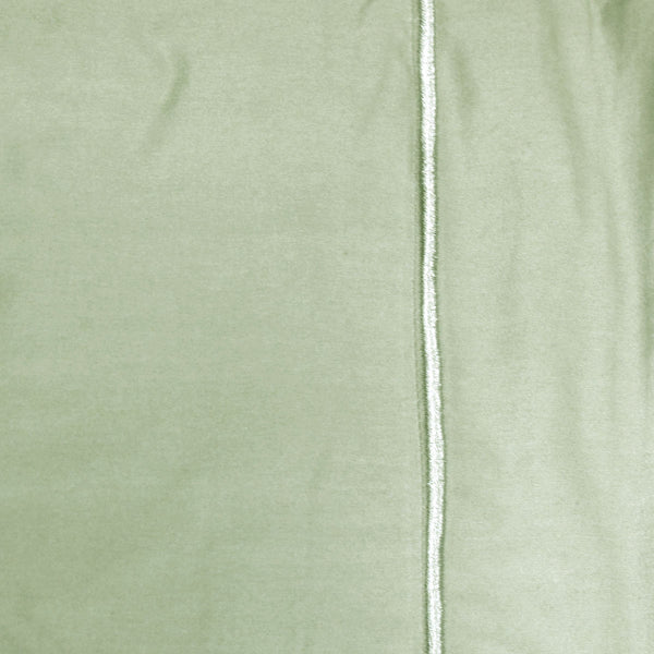 Pima 400TC Cotton Fennel Green Edge Quilt Doona Duvet Cover Set King