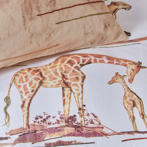 Bedding House Big Five African Safari Cotton Quilt Cover Set Single