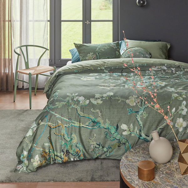 Bedding House Van Gogh Almond Blossom Cotton Sateen Quilt Cover Queen