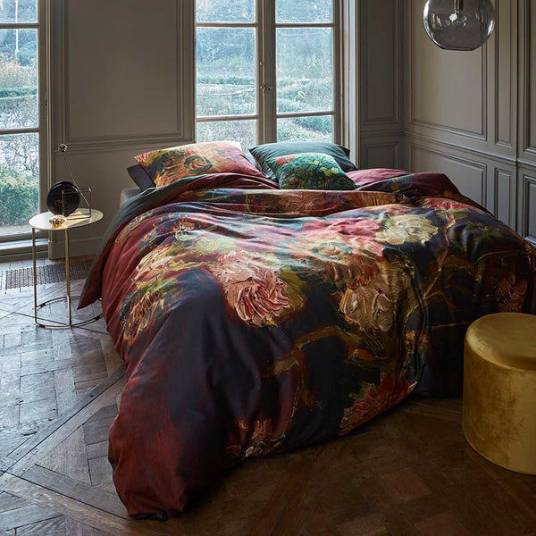 Bedding House Van Gogh Gladioli Red Quilt Doona Duvet Cover Set Double