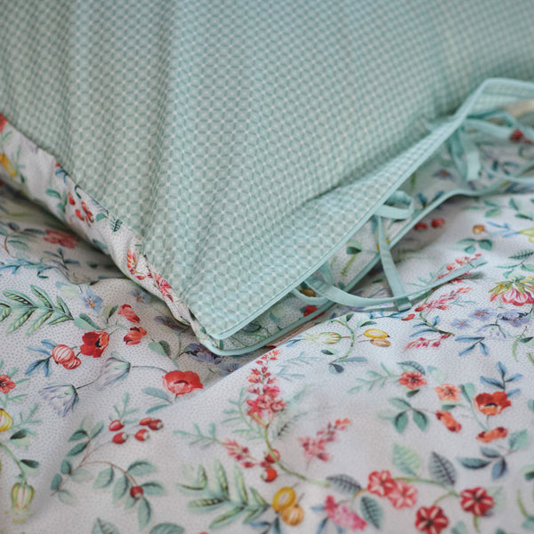 PIP Studio Midnight Garden Floral White Cotton Quilt Cover Set King