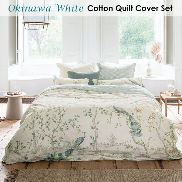 PIP Studio Okinawa White Quilt Doona Duvet Cover Set King
