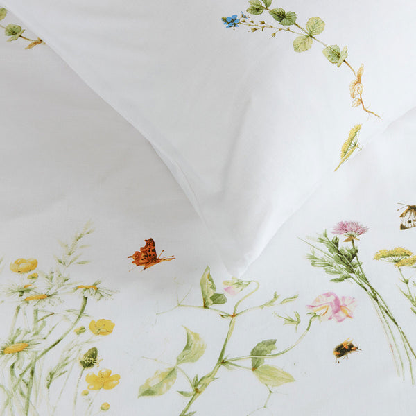 Bedding House Pasture Floral Butterflies Cotton Quilt Cover Set Queen