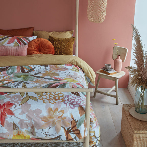 Bedding House Scarlett Floral Cotton Quilt Doona Duvet Cover Set Queen