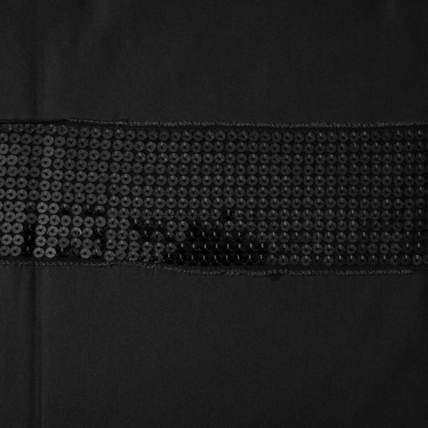 Accessorize Sequin Stripe Black Cotton Quilt Doona Duvet Cover Set Double