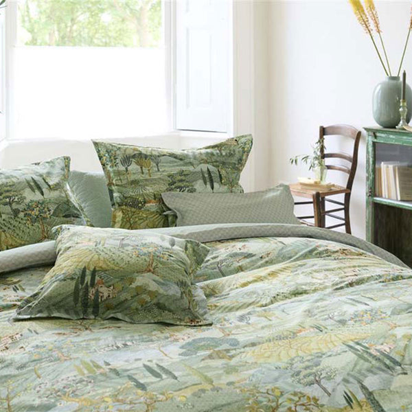 PIP Studio Toscana Tuscan Italy Green Cotton Quilt Doona Duvet Cover Set King