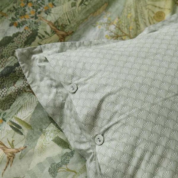 PIP Studio Toscana Tuscan Italy Green Cotton Quilt Doona Duvet Cover Set King