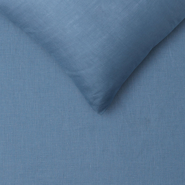 Vintage Design Homewares Linen Brilliant Blue Sheet Set King
