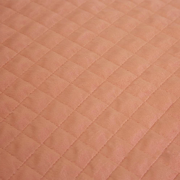 J Elliot Home Adela Velvet Quilted Bedspread Coverlet Quilt Pink Queen King