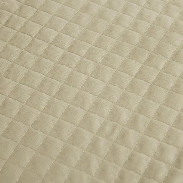 J Elliot Home Adela Velvet Quilted Bedspread Coverlet Quilt Taupe Queen King