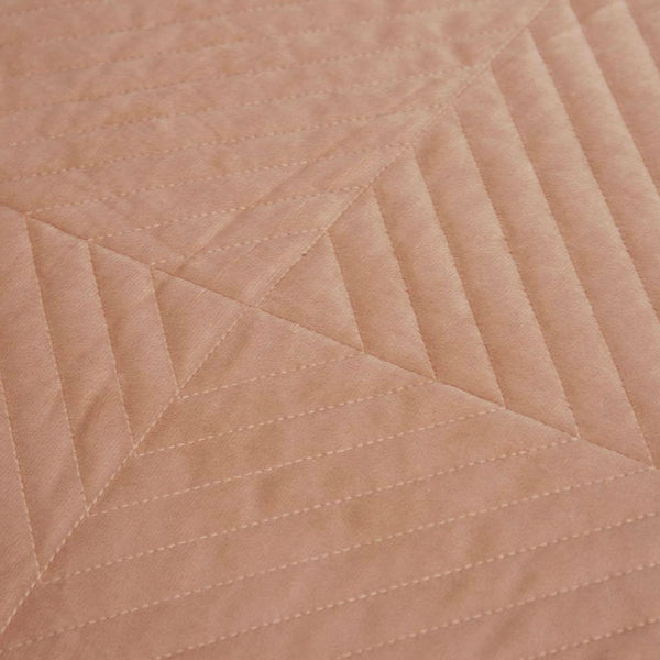 J Elliot Home Merida Velvet Quilted Bedspread Coverlet Quilt Pink Queen King