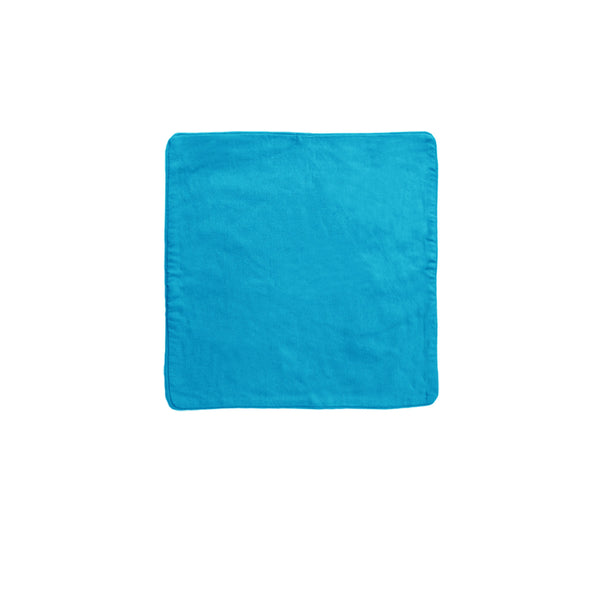 Lollipop Cotton Piped Square Cushion Cover 40cm Aqua