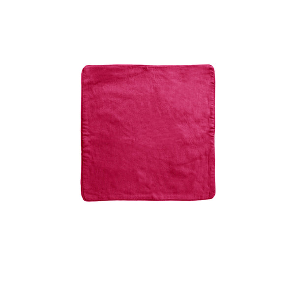 Lollipop Cotton Piped Square Cushion Cover 40cm Pink