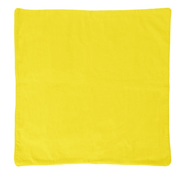 Lollipop Extra Large Cotton Piped Square Cushion Cover 90cm Yellow