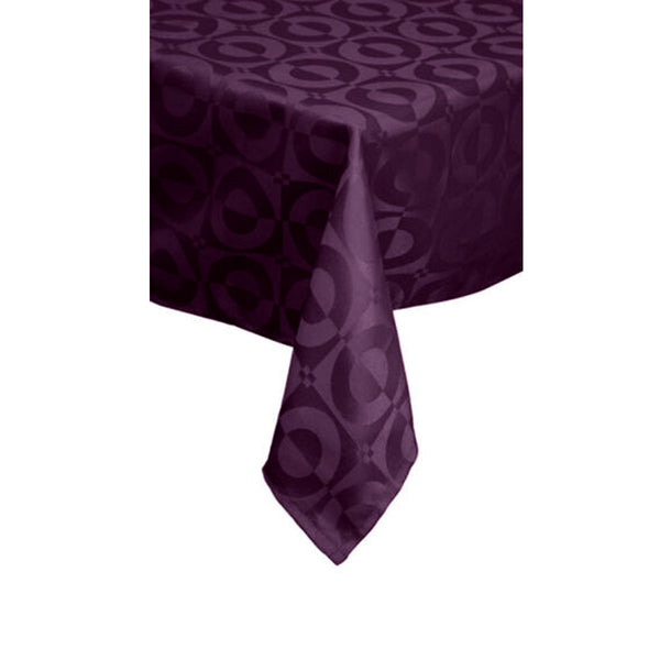 IDC Homewares Origo Purple Tablecloth Geometric Jacquard Rectangular 150 x 320cm