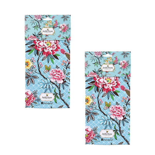 Ashdene Set of 2 Jardin Peony Cotton Kitchen Tea Towels 50 x 70cm