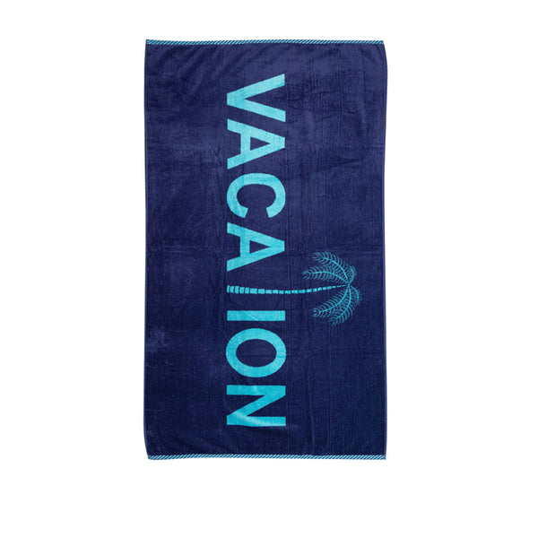 Premium Cotton Velour Jacquard Beach Towel Vacation