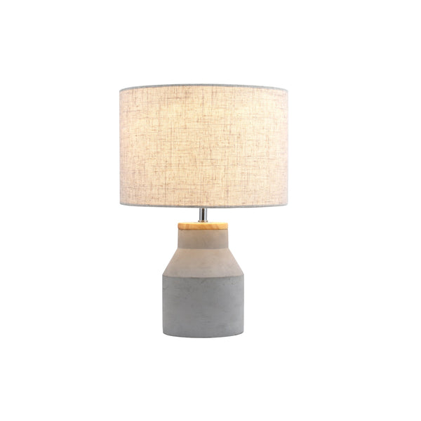 Sophie Table Side End Coffee Table Lamp Light Concrete Base Beige Shade