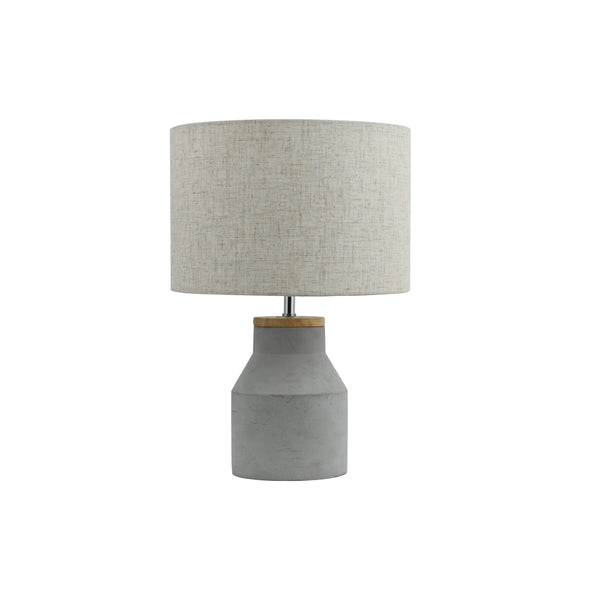 Sophie Table Side End Coffee Table Lamp Light Concrete Base Beige Shade
