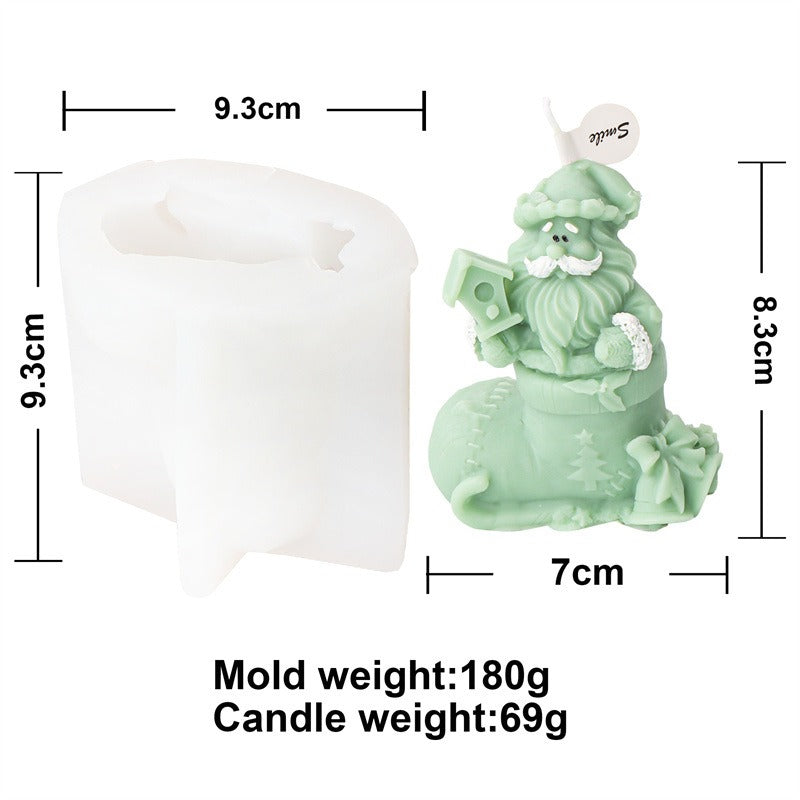 Santa Claus Christmas Tree Snowman Reindeer Mold Mould For Candle Epoxy Resin Soap Making