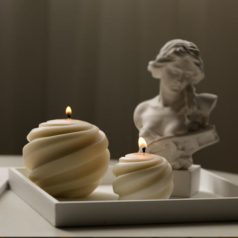 Swirl Ball Silicone Mold Mould Candle Epoxy Resin Soap